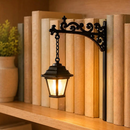 Nook & Glow Vintage Style Lantern Bookend Lamp